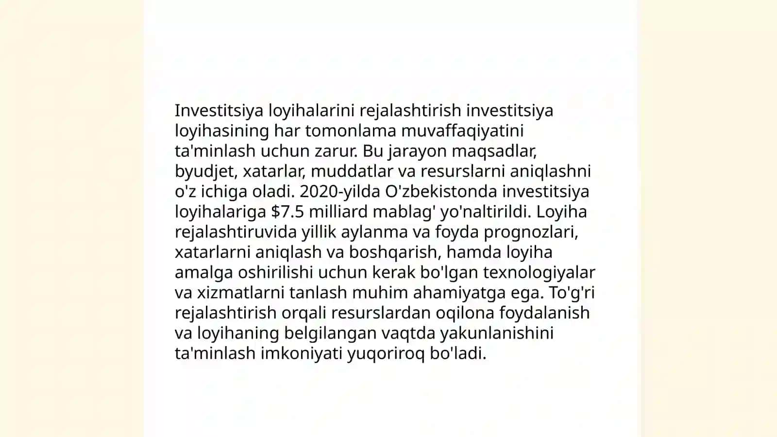 Investitsiya faoliyatida kapital qurilish 4