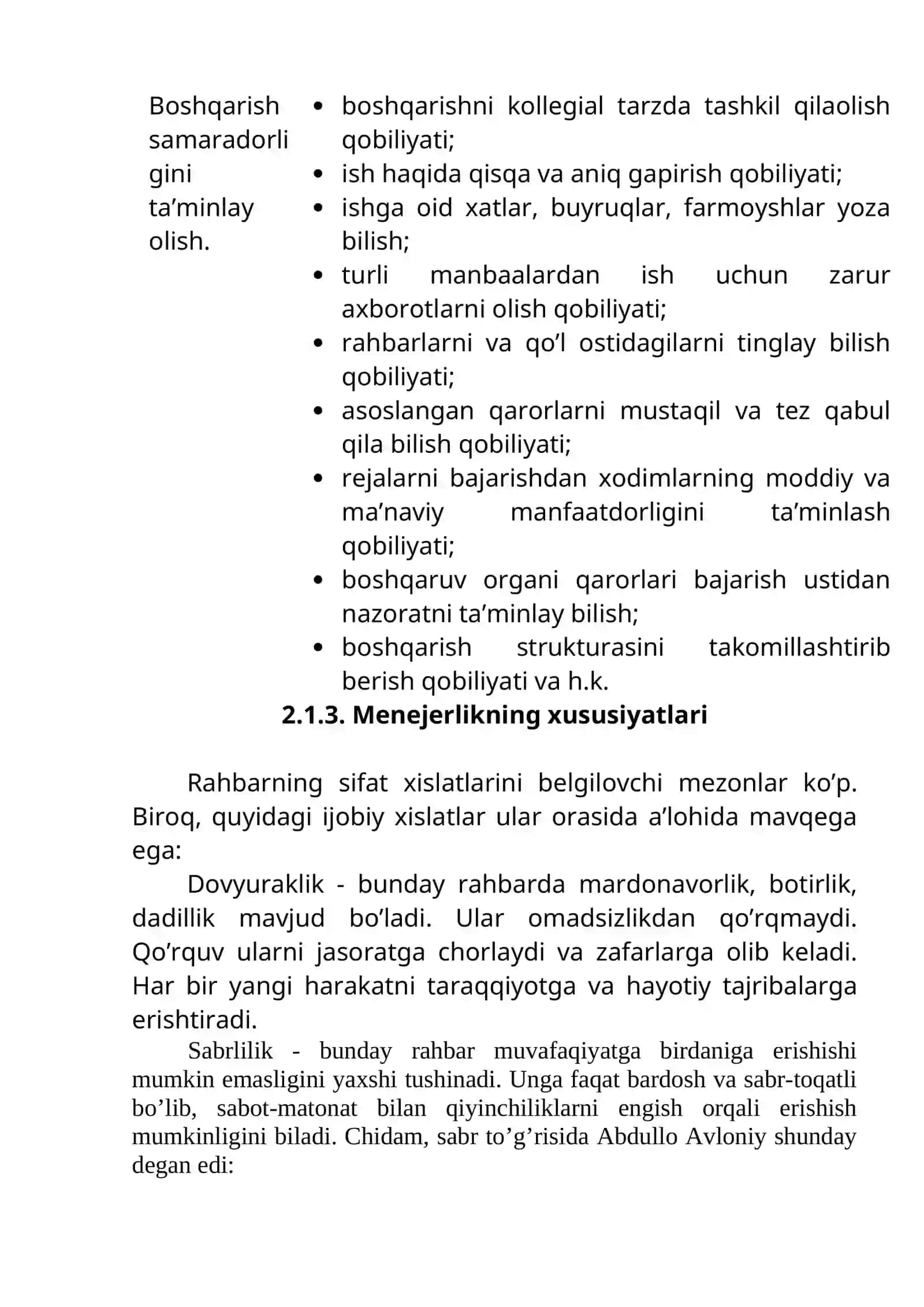 Boshqaruv funktsiyalarini bajarishda va jamoat ishlab chiqarishda zamonaviy menejer 4