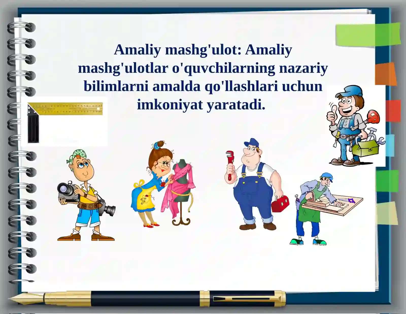 Texnologiya ta'limini o'qitish shakallari 4