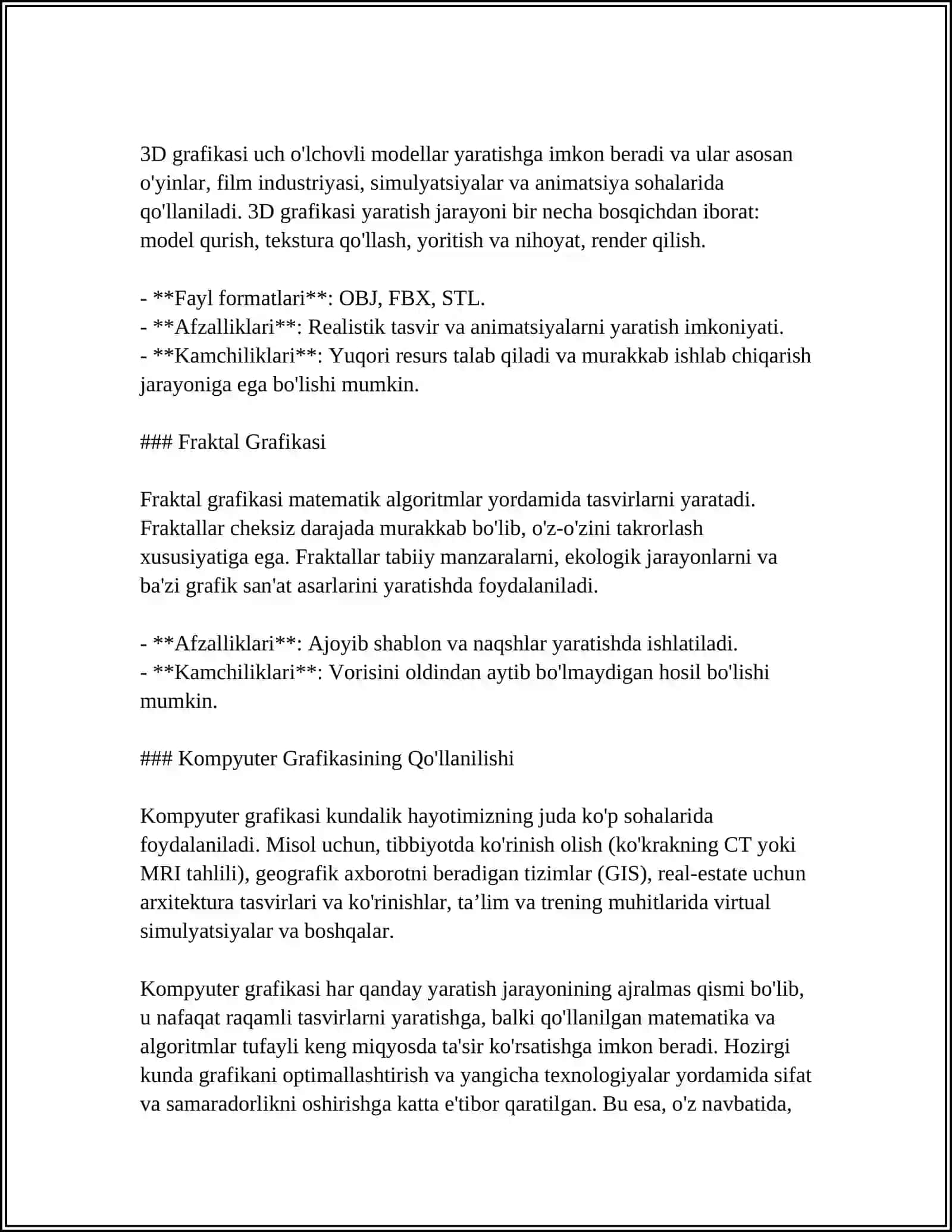 KOMPYUTER GRAFIKASI VA TURLARI 4