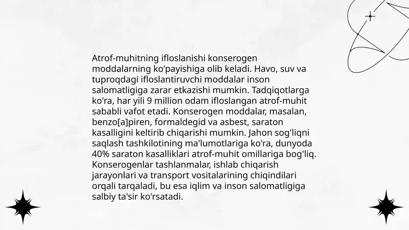 Konserogenlar va ularning o'zaro ta'siri, o'sma immuniteti 4