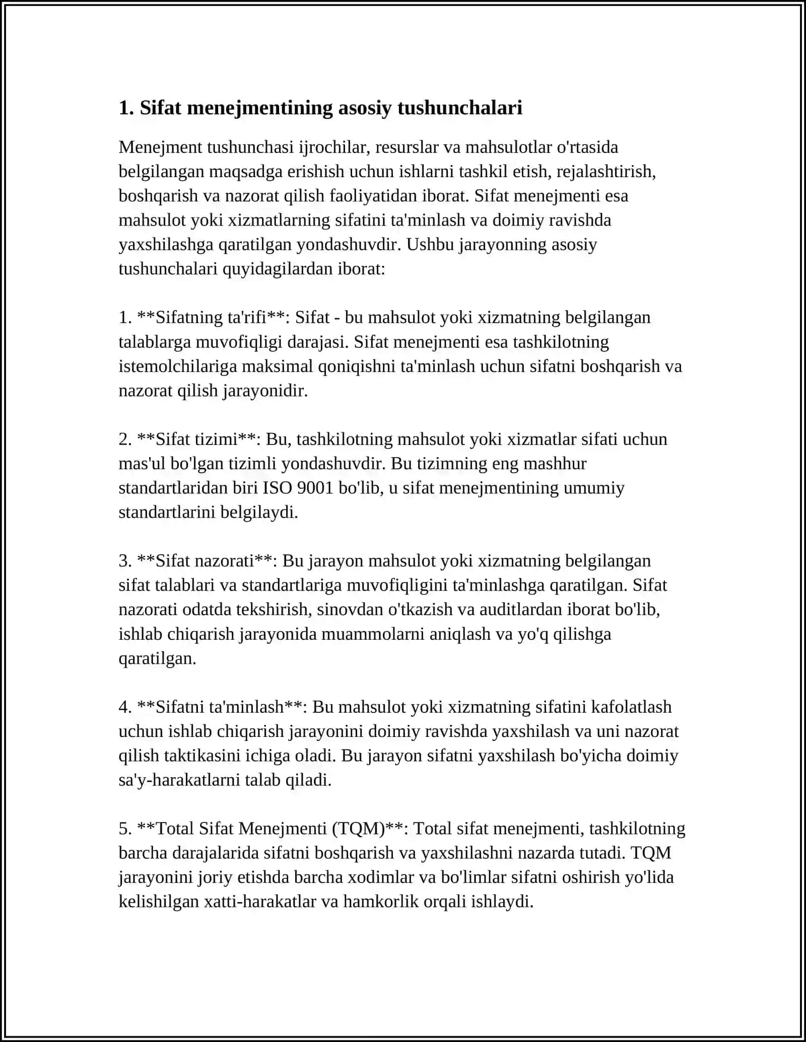 SIFATNI BOSHQARISHNI NAZARIY VA AMALIY YONDASHUVLARI 4