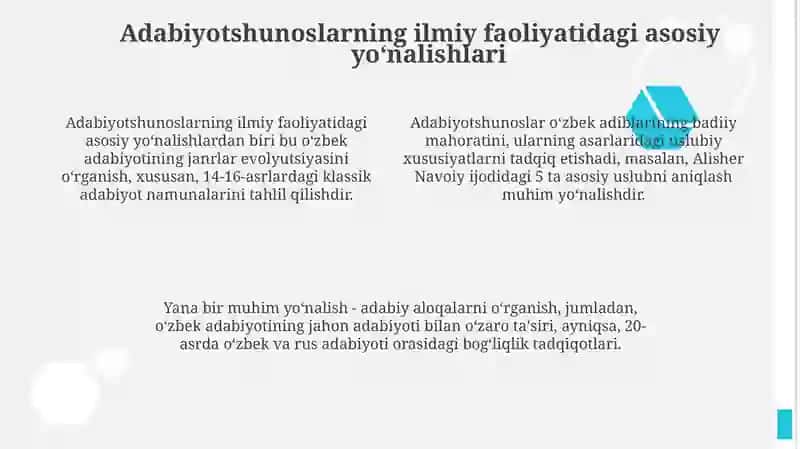 O'zbek adabiyotshunoslari va ularning fan rivojida tutgan o'rni 4
