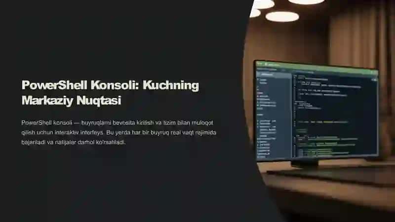 PowerShell ssenariylari orqali boshqaruvni avtomatlashtirish 4