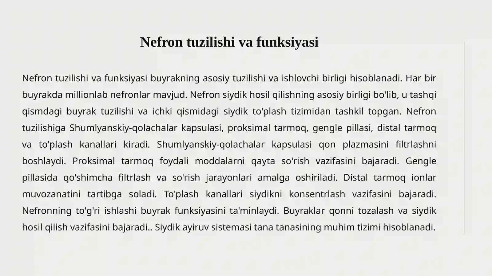 Siydik ayiruv sistemasi 4