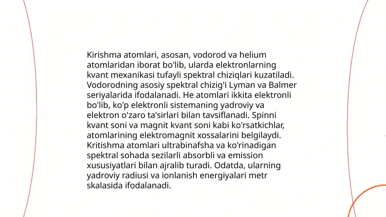 Kirishma atomlarining eruvchanligi 4
