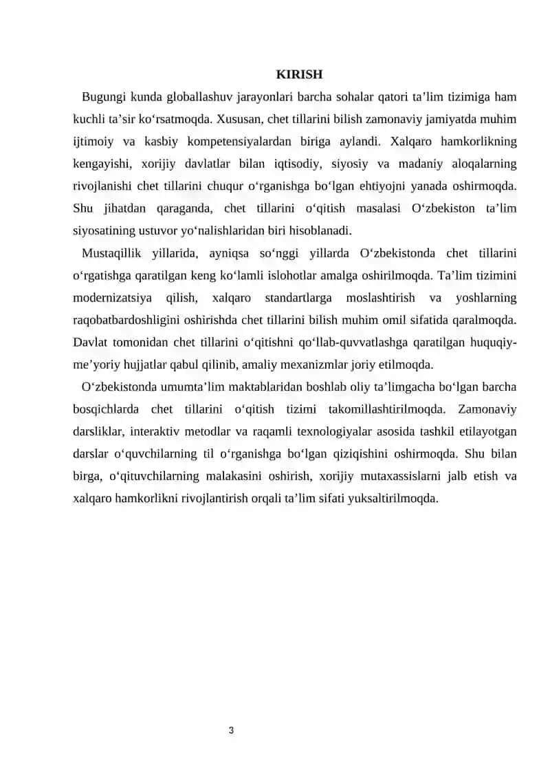 O‘zbekistonda chet tillarini o‘rgatishga yaratilgan imkoniyatlar 4