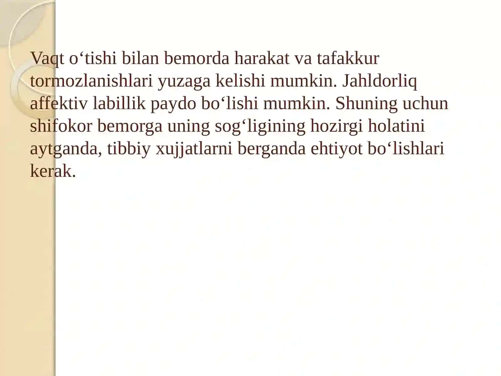 Ma'ruza: Psixosomatik tibbiyot asoslar va metodologiyasi 4