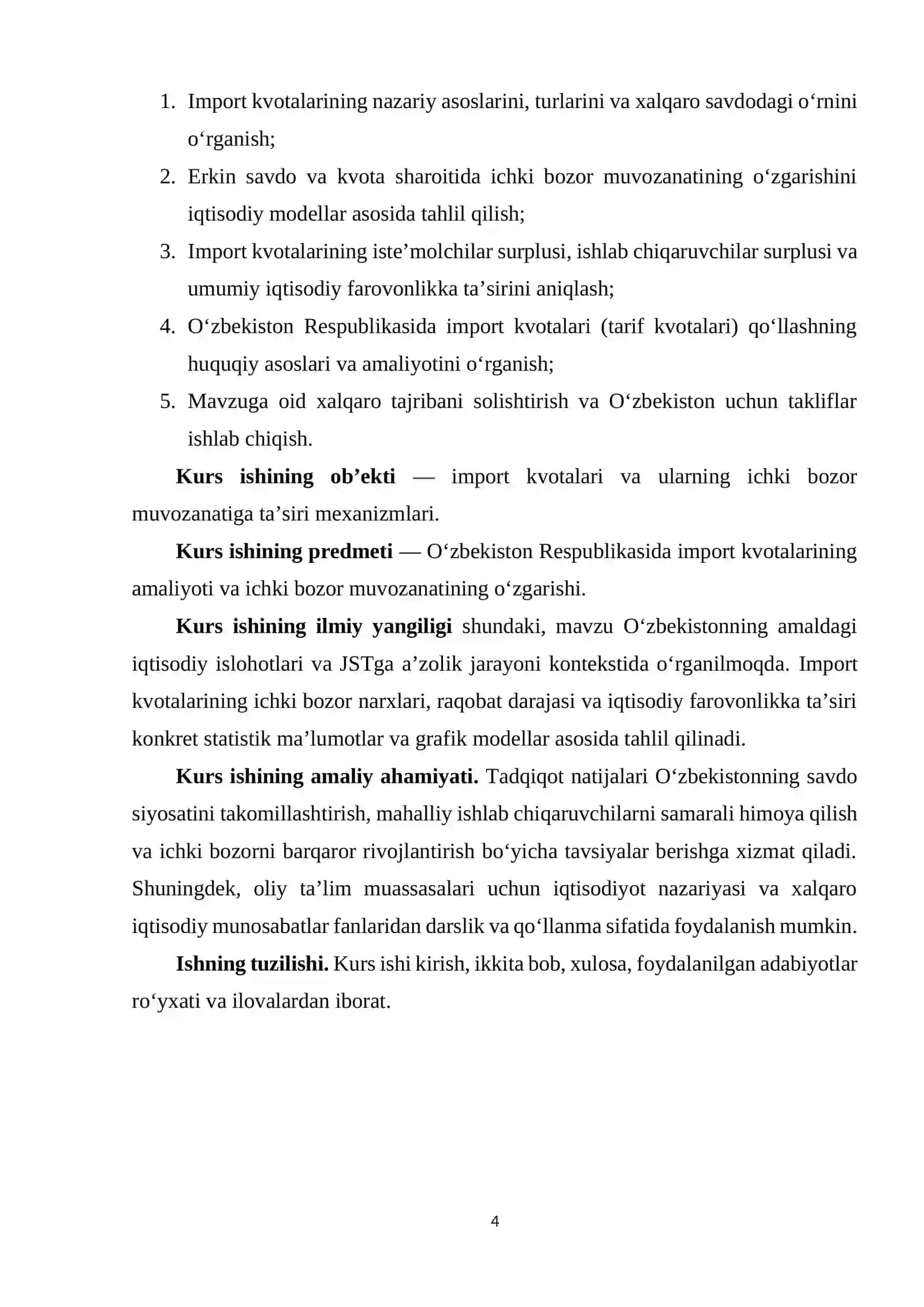 IMPORT KVOTALARINING NAZARIY ASOSLARI VA TURLARI 4