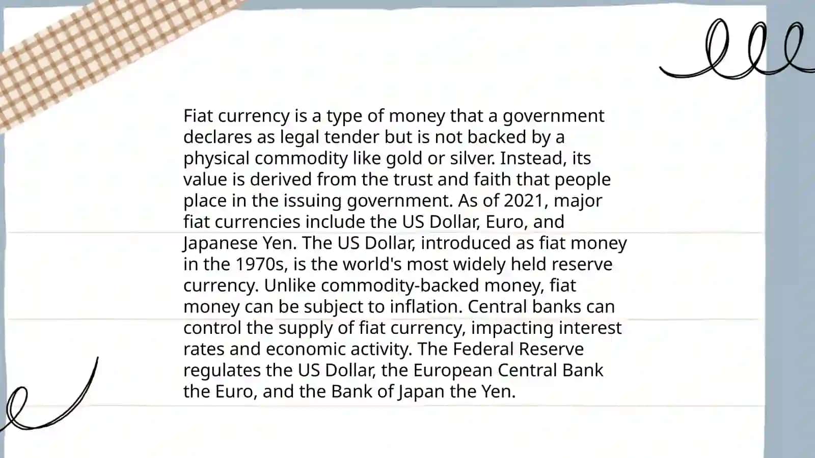 Different kinds of currency 4