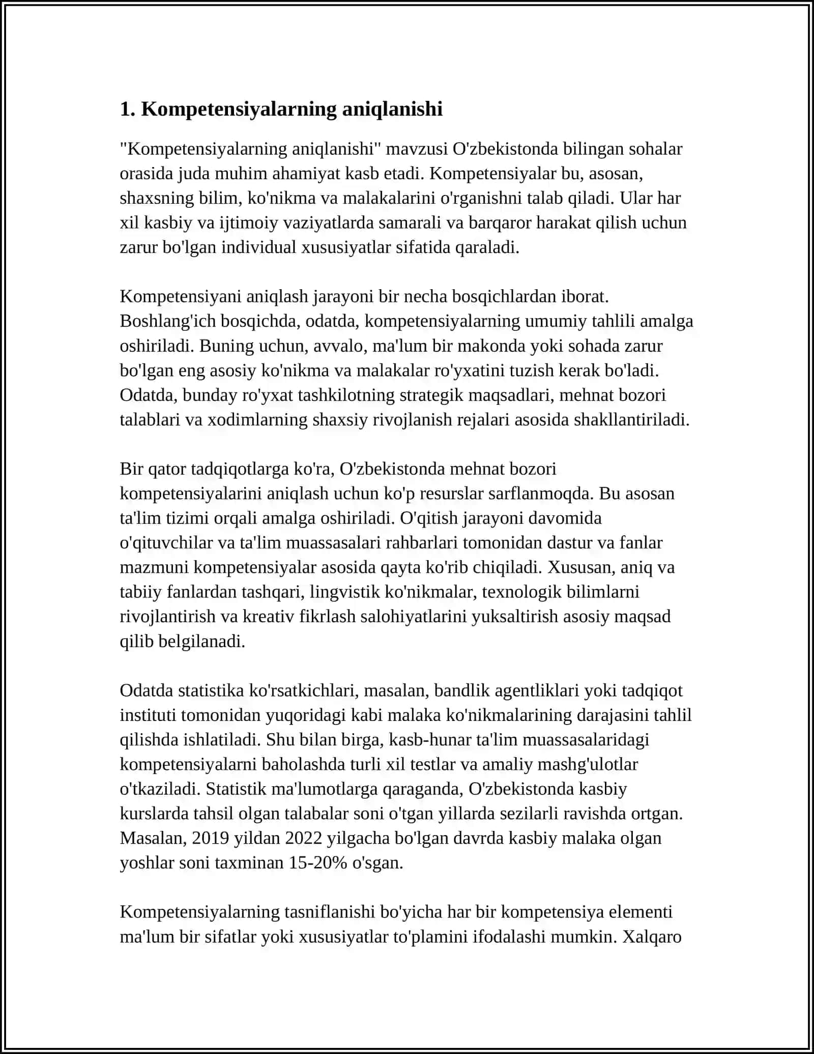 ONA TILI OʻQITISH METODIKASI FANIDAN TAYYORLAGAN MUSTAQIL ISHI 4