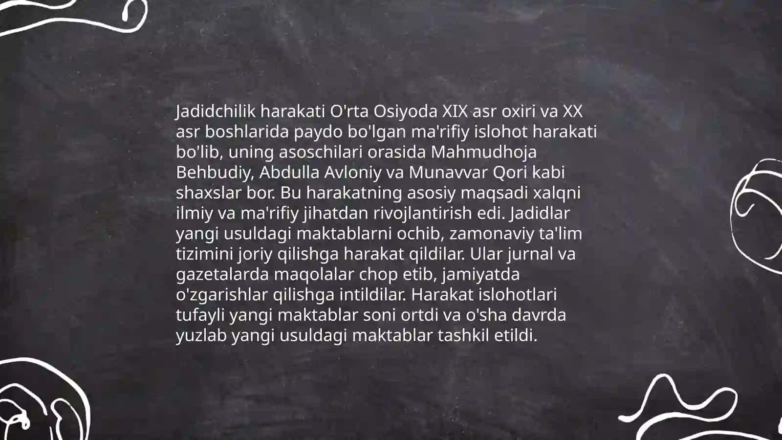 Jadidchilik harakati nomoyandalari va ularni faoliyati 4