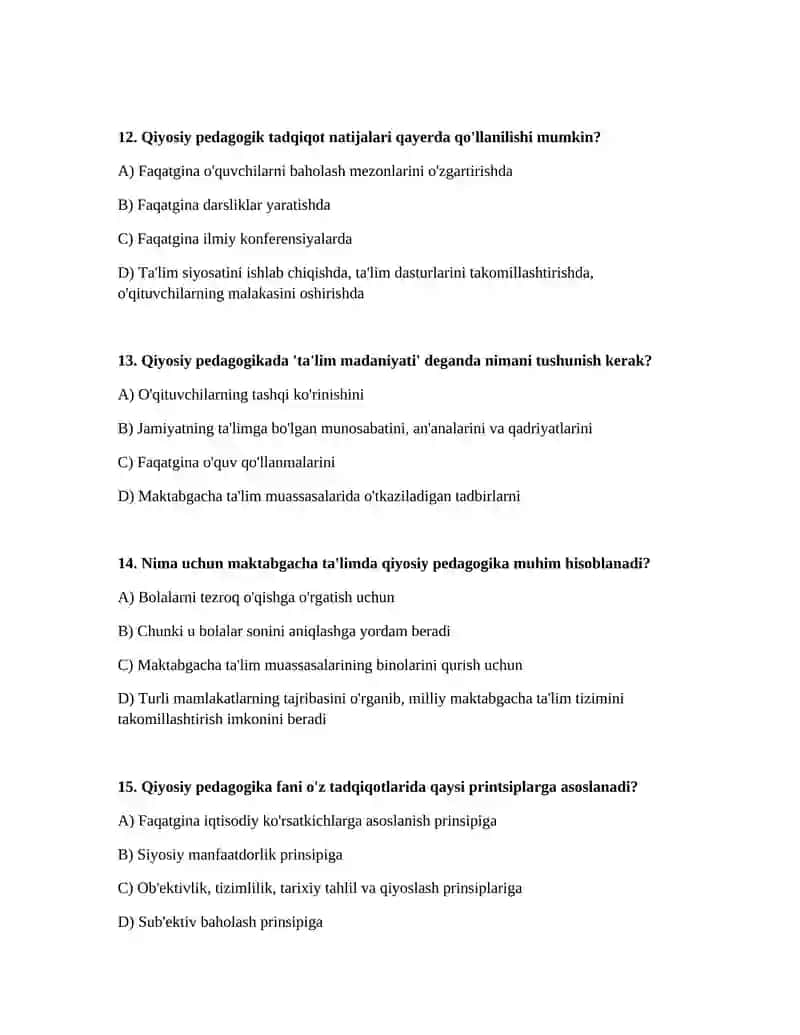 Maktabgacha ta'limda qiyosiy pedagogika 4