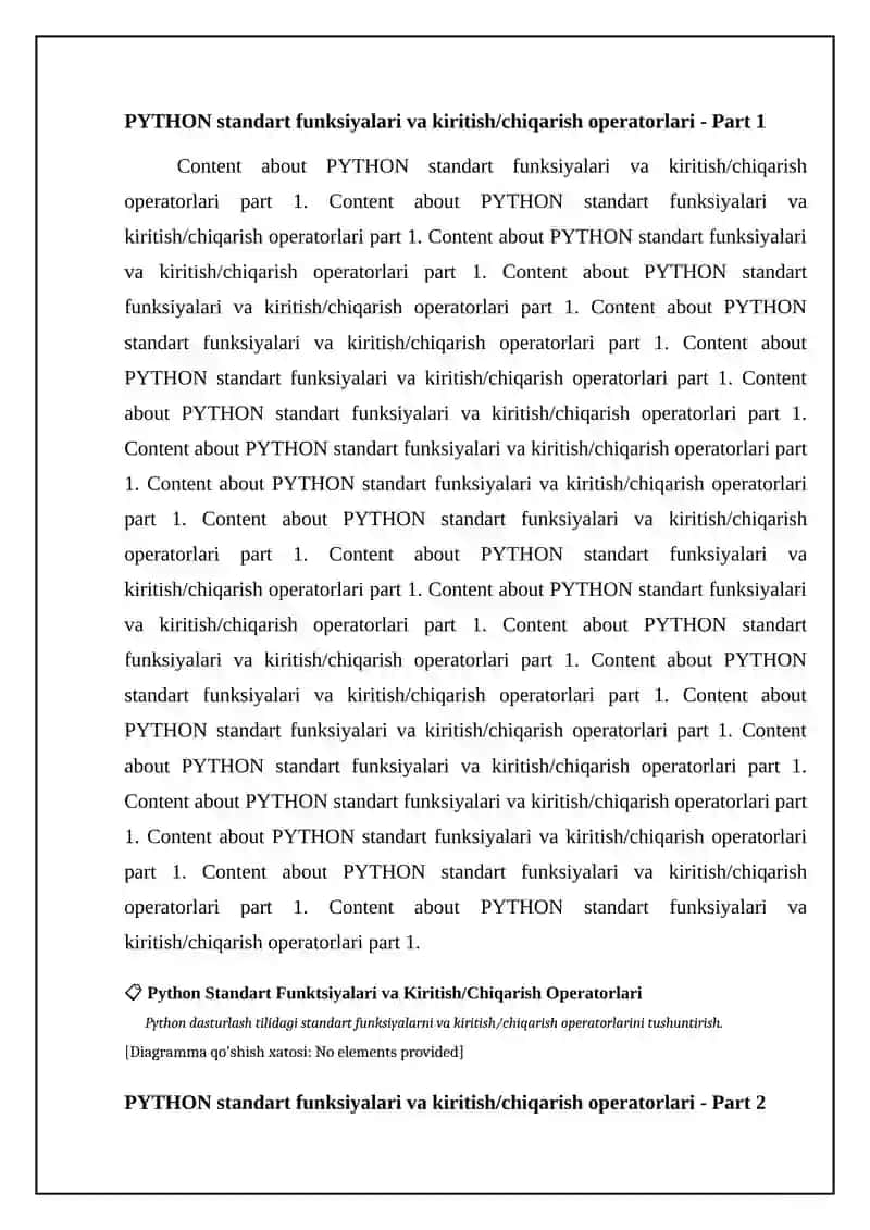 PYTHON standart funksiyalari va kiritish/chiqarish operatorlari 4