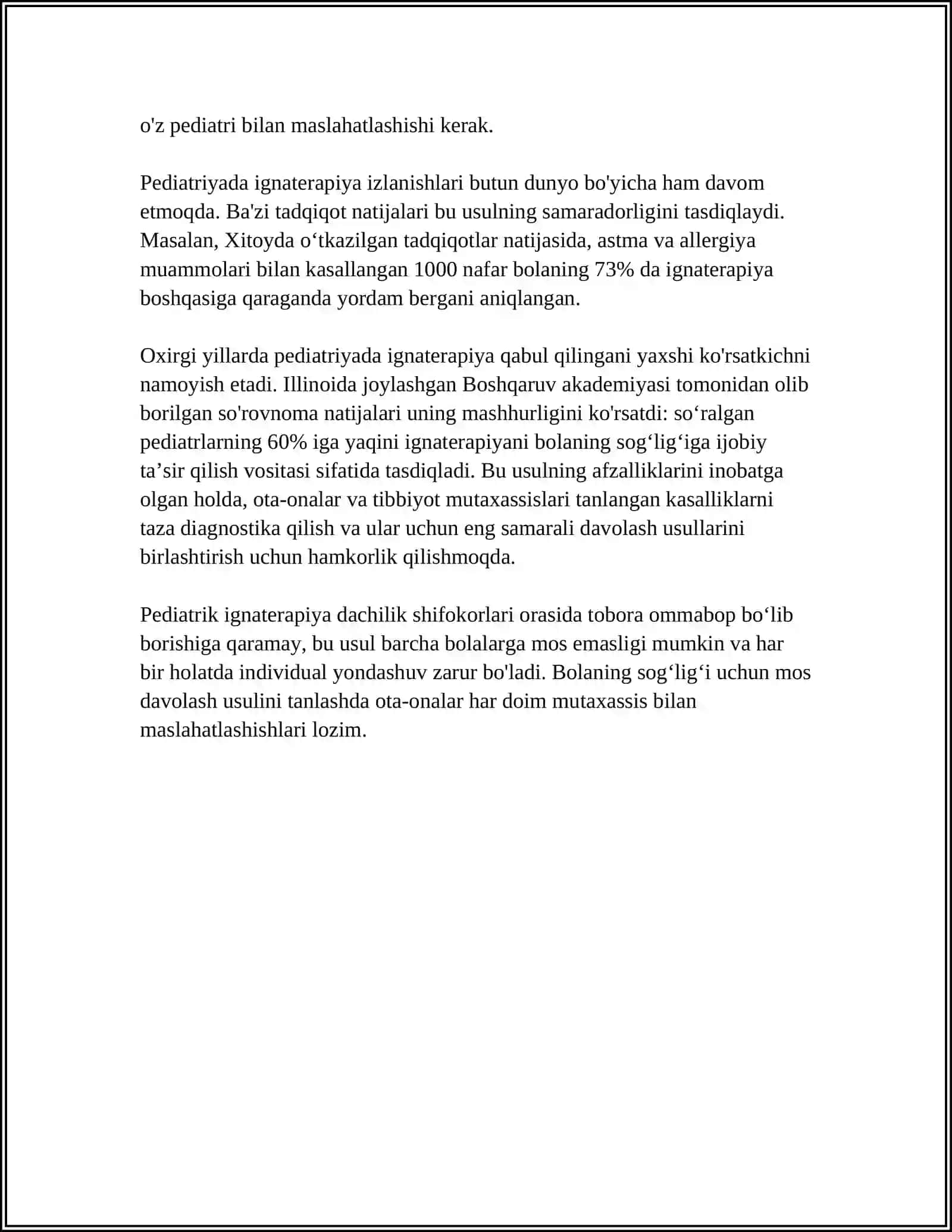 Pediatriyada igna terapiya tushunchasi 4