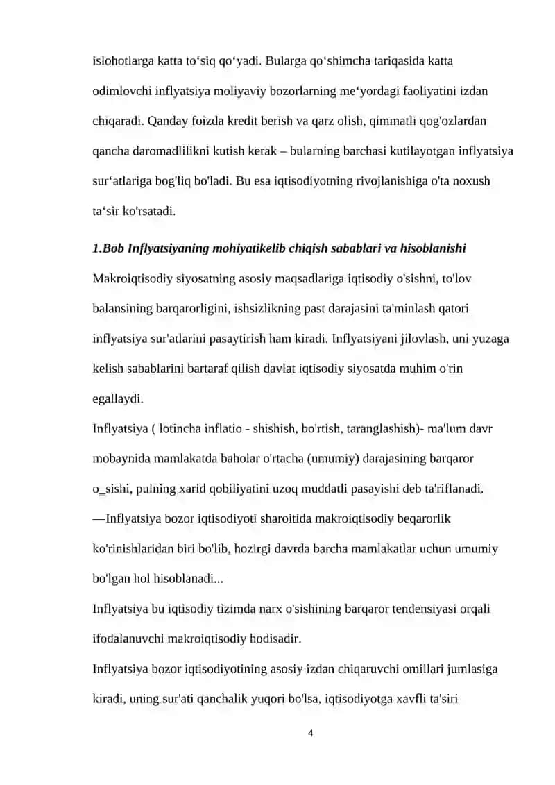Inflyatsiya jarayonlari tahlili 4