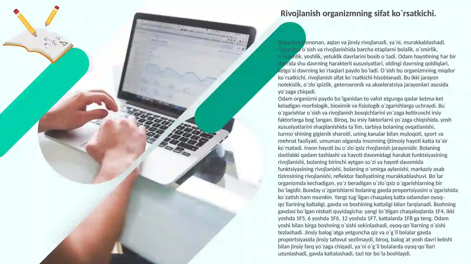 BOLALAR O`SISHI VA RIVOJLANISHINING UMUMIY QONUNIYATLARI 4