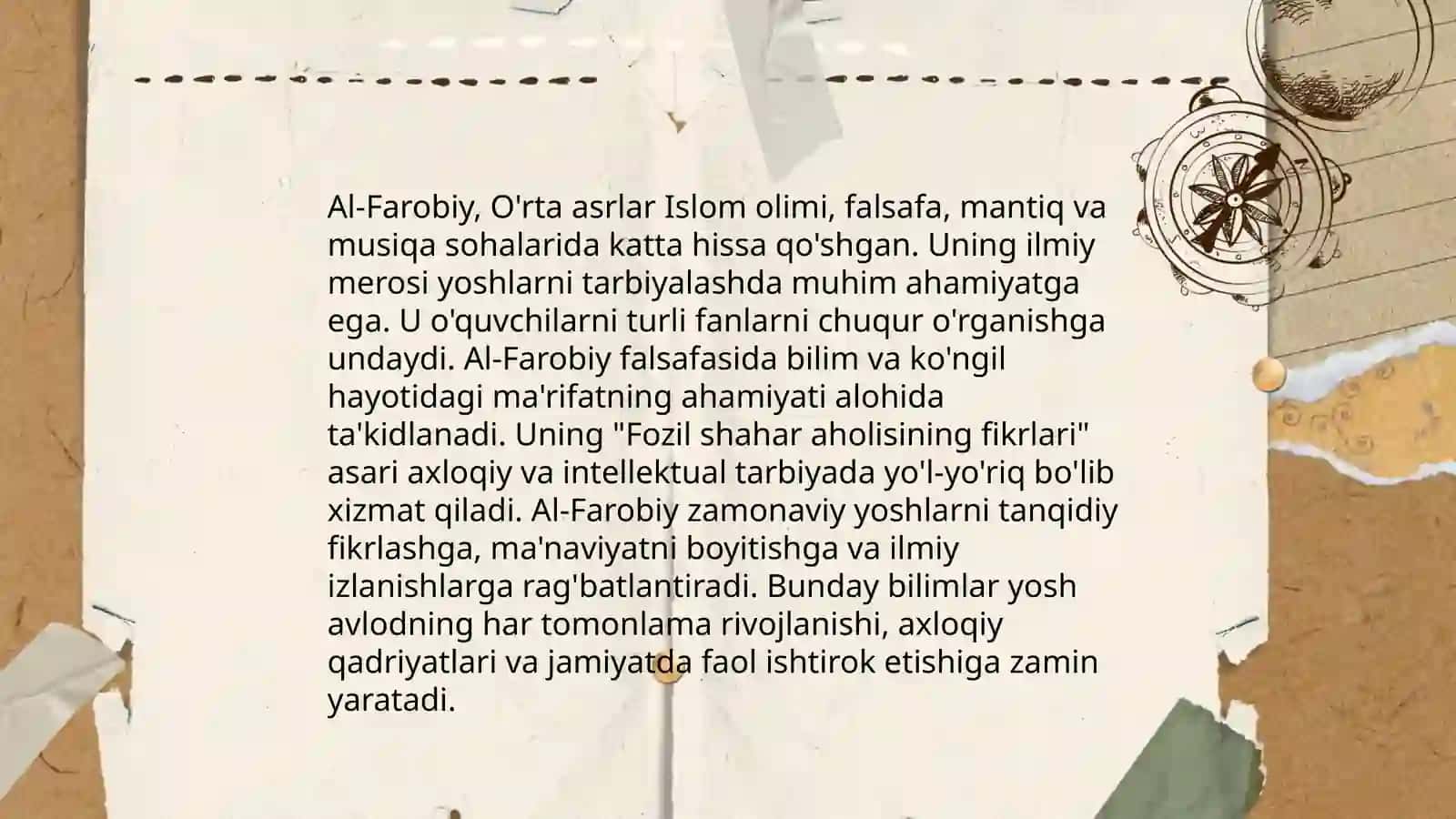 O‘rta Osiyo allomalar va yoshlarning ma'naviy tarbiyasi 4