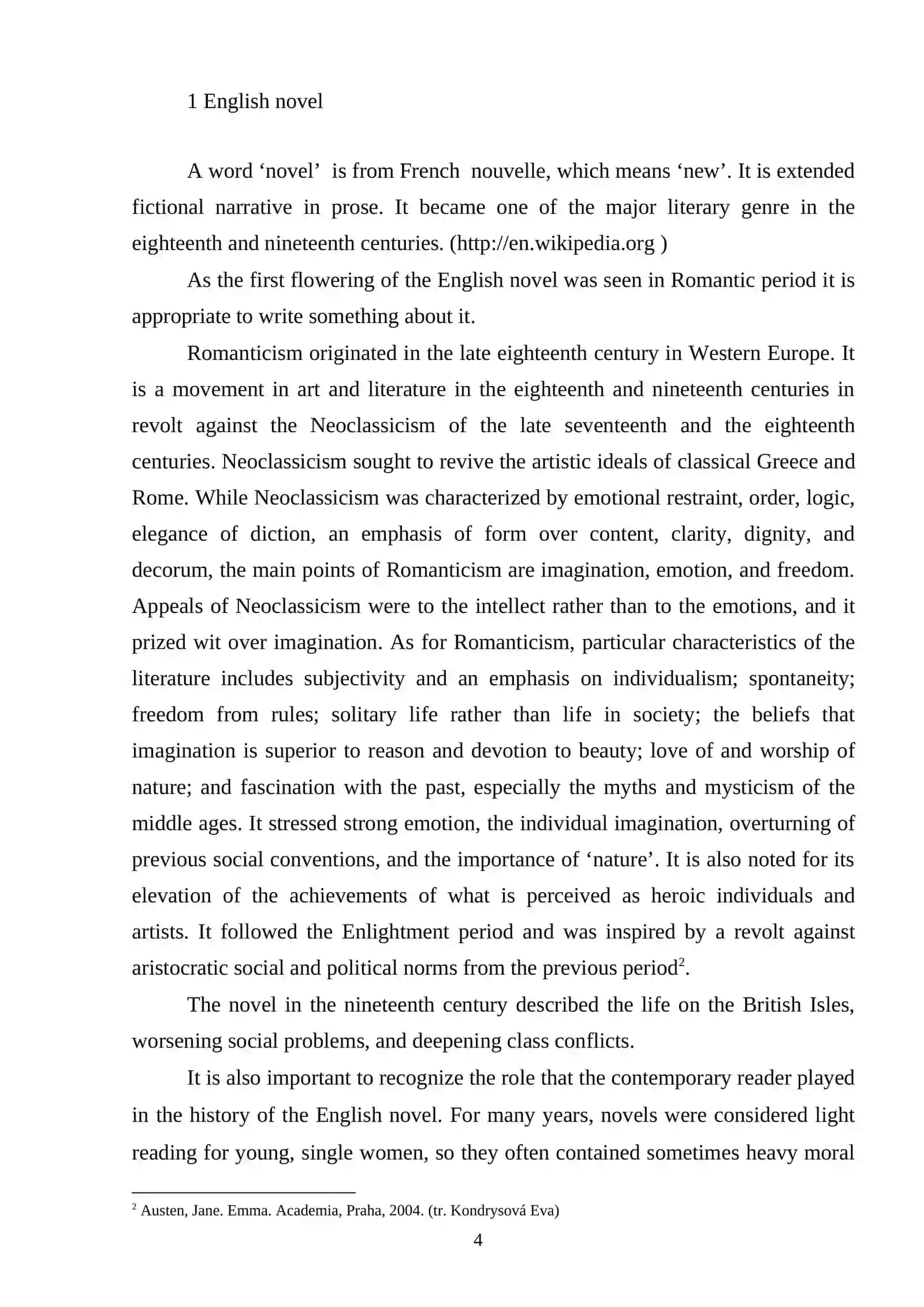 THE ROLE OF MAGIC AND THE SUPERNATURAL IN THE GOTHIC LITERATURE 4
