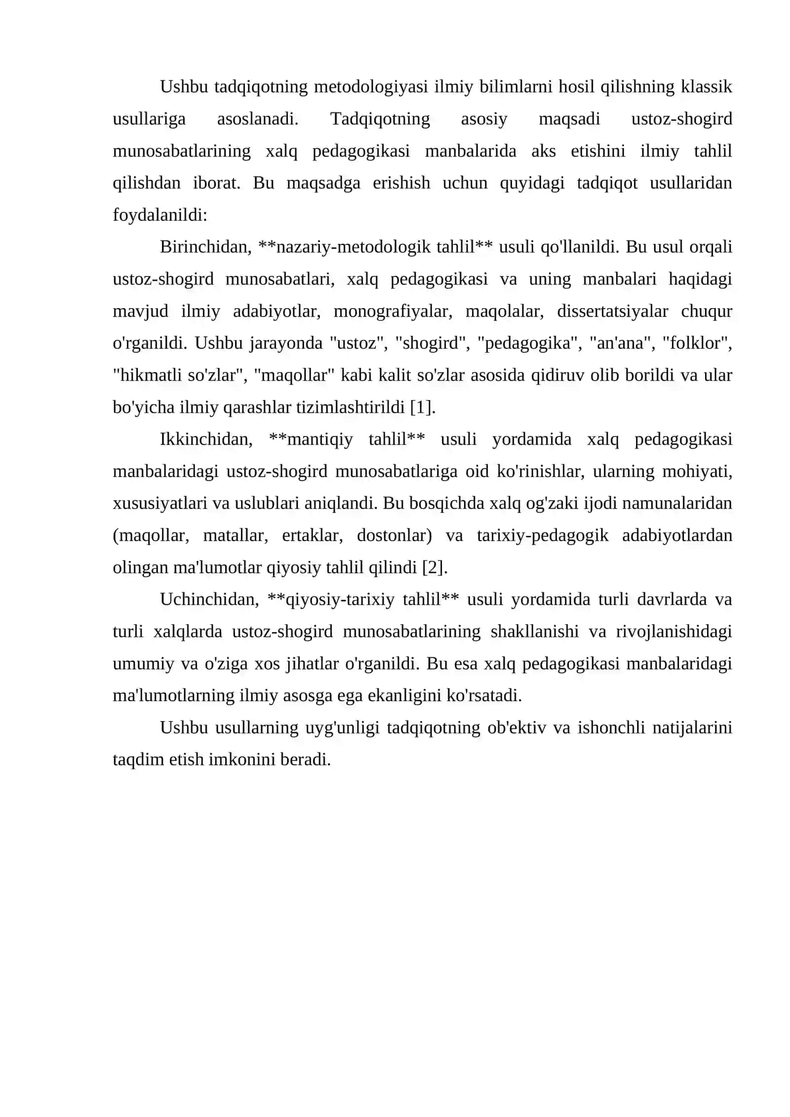USTOZ SHOGIRD MUNOSABATLARINING XALQ PEDAGOGIKASI MANBALARIDA AKS ETISHI 4