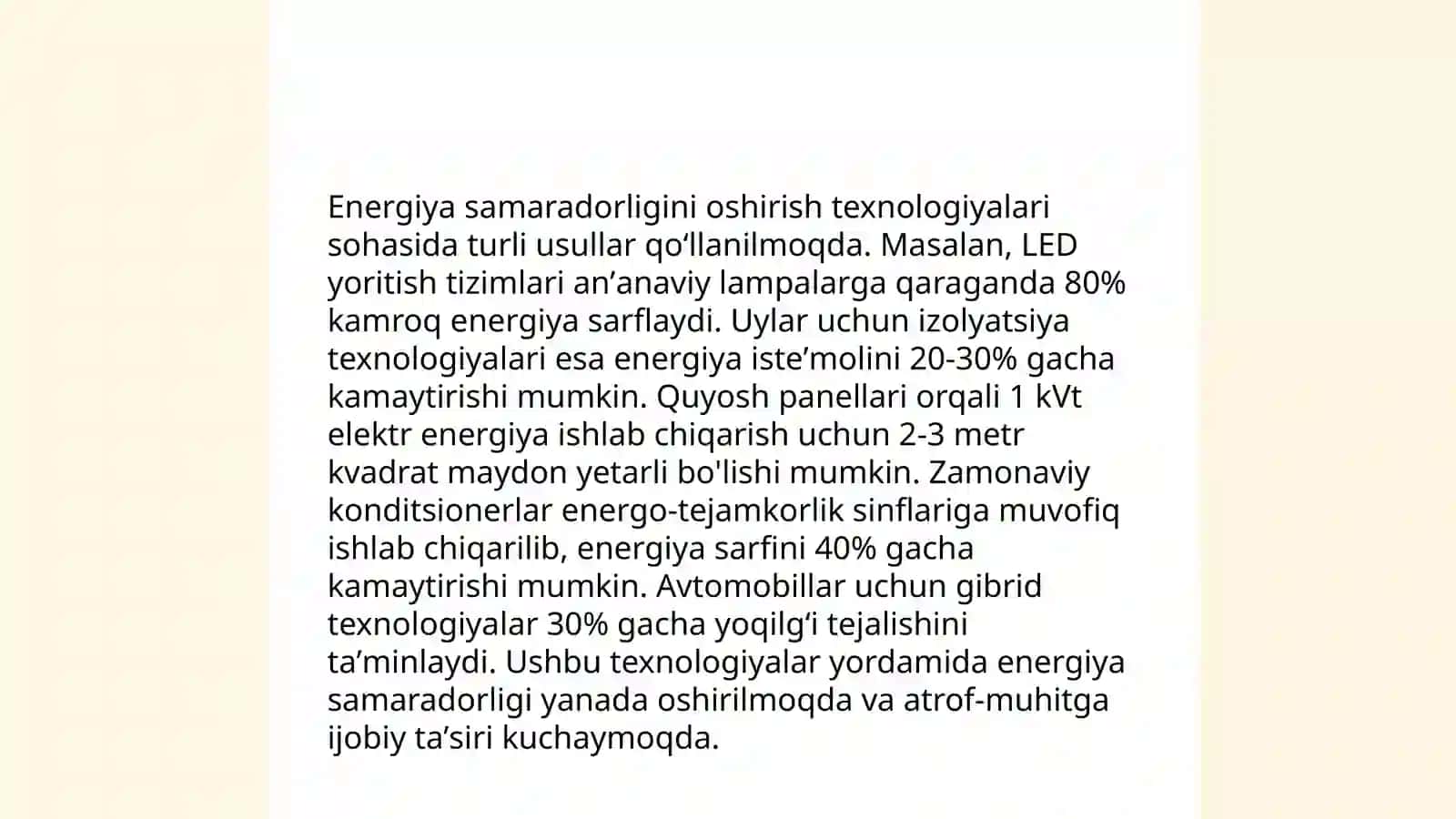 Energiyani tejash va energiya samaradorligini oshirish jahonning turli mamlakatlarining asosiy energiya strategiyasi sifatida 4