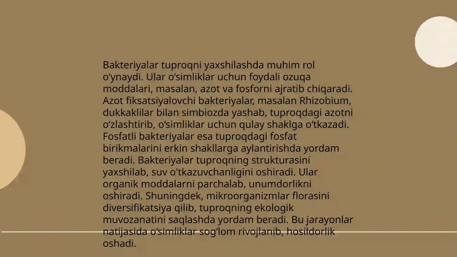 Bakteriyalardan sanoatda va qishloq xoʻjaligida foydalanish 4