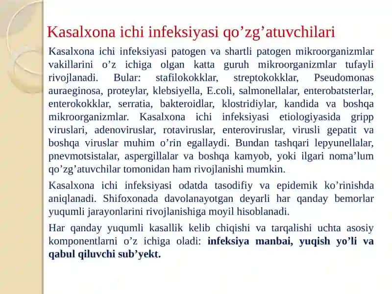 Kasalxona ichi infeksiyasi 4