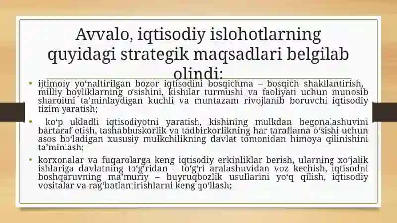 XUSUSIY MULK VA UNING IQTISODIY SAMARADORLIGI 4
