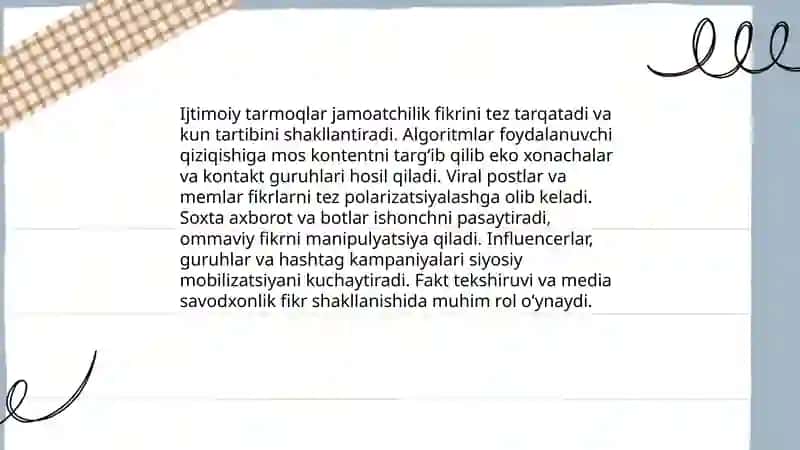 Mediamaydon va internet imkoniyatlari 4