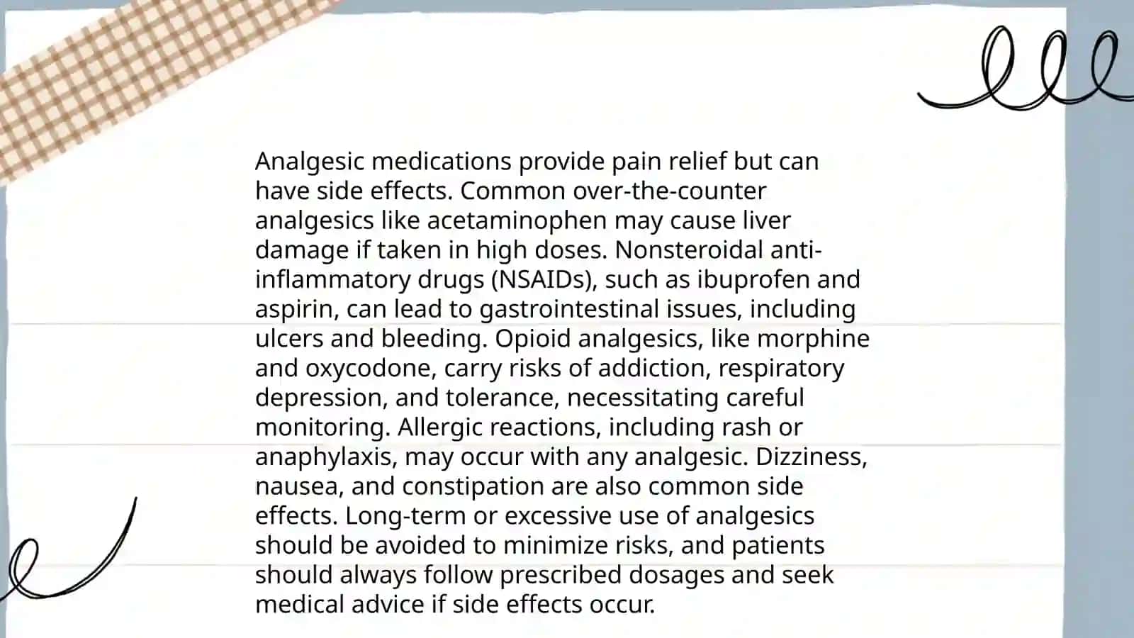 Benefits and side effects of medications 4