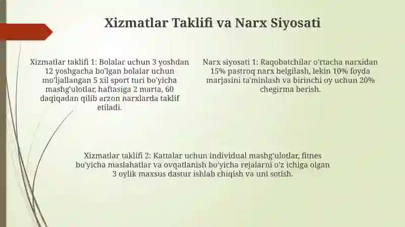 Jismoniy tarbiya sohasida kichik biznesni tashkil etish asoslari 4