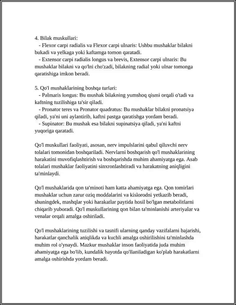 Qo'l Muskullari 4