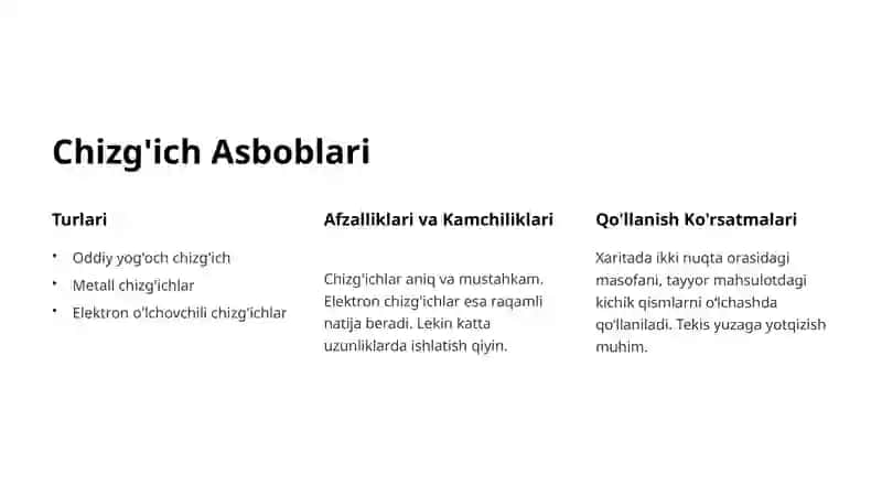 Chiziq uzunligini o'lchash 4