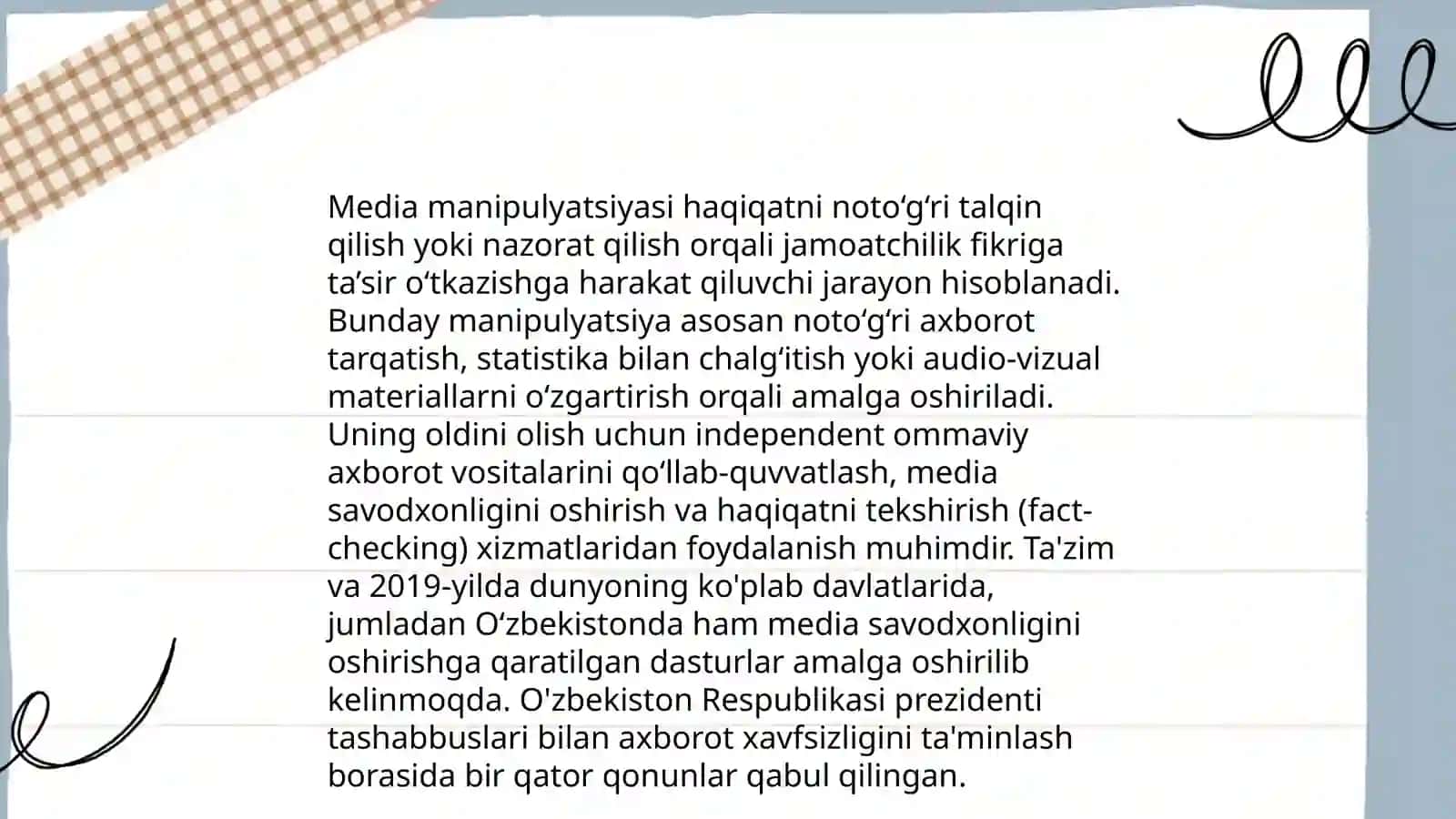 Axboriy savodxonlik va mediasavodxonlik 4