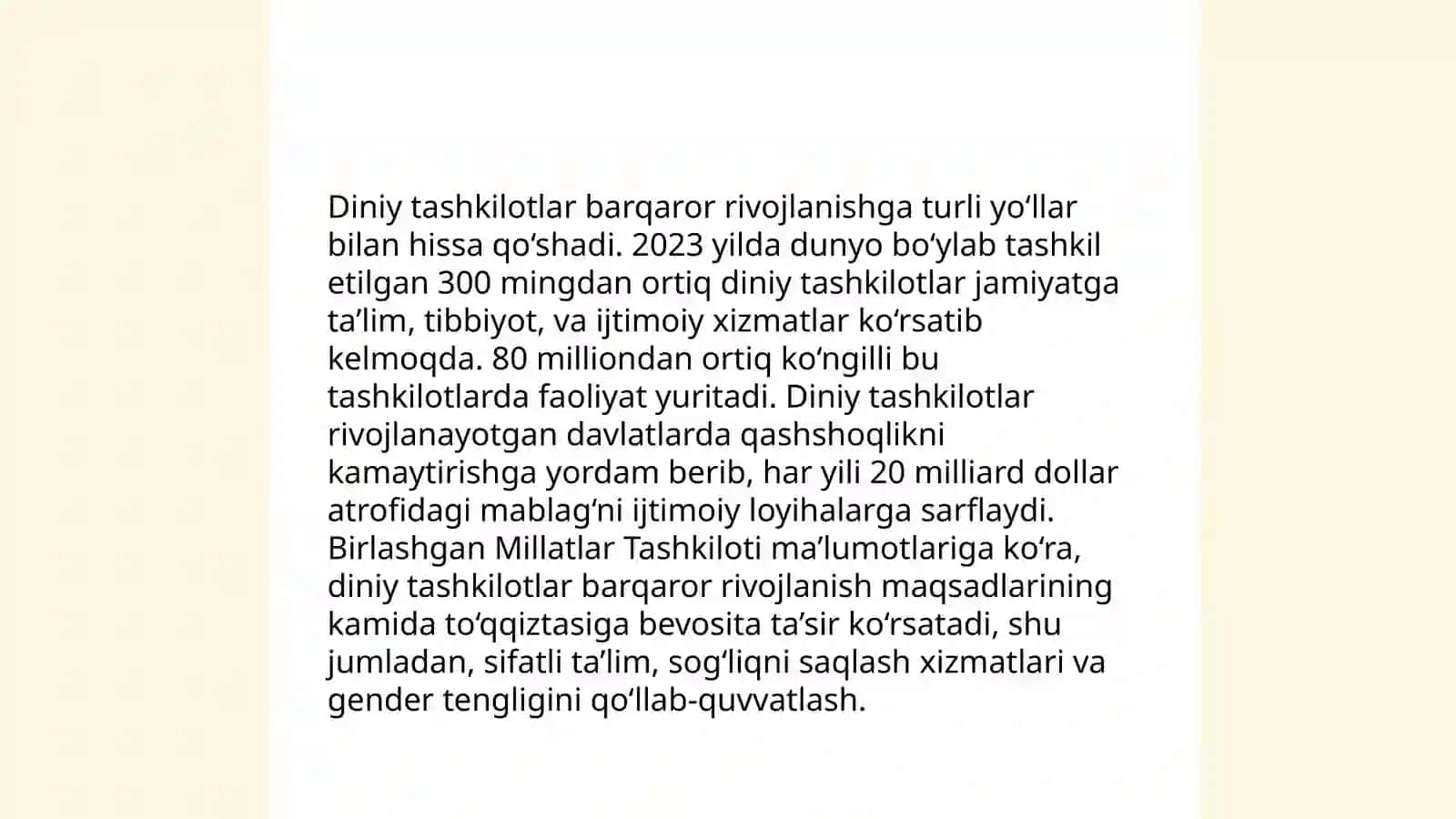 Xalqaro diniy tashkilotlarning tashkil etilishi va evolyutsiyasi 4