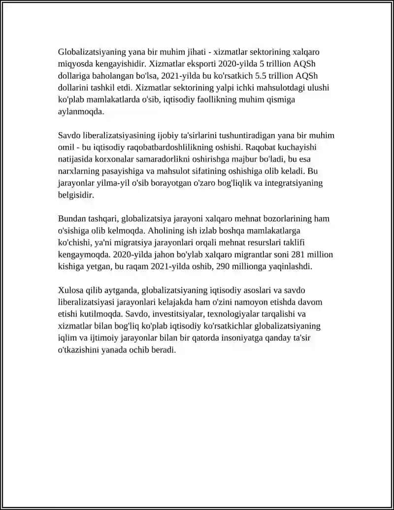 GLOBOLIZATION 4