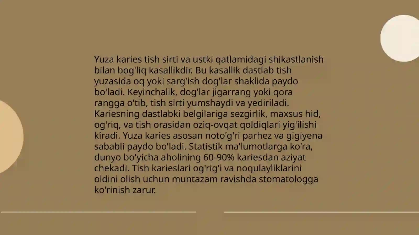 Yuza karies sabablari 4