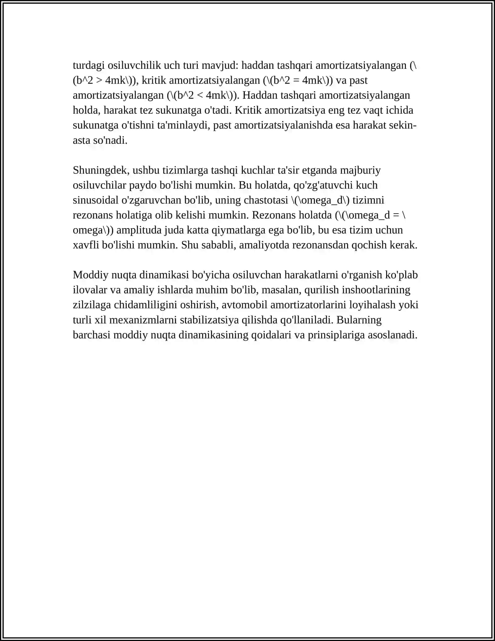 MODDIY NUQTA DINAMIKASI 4