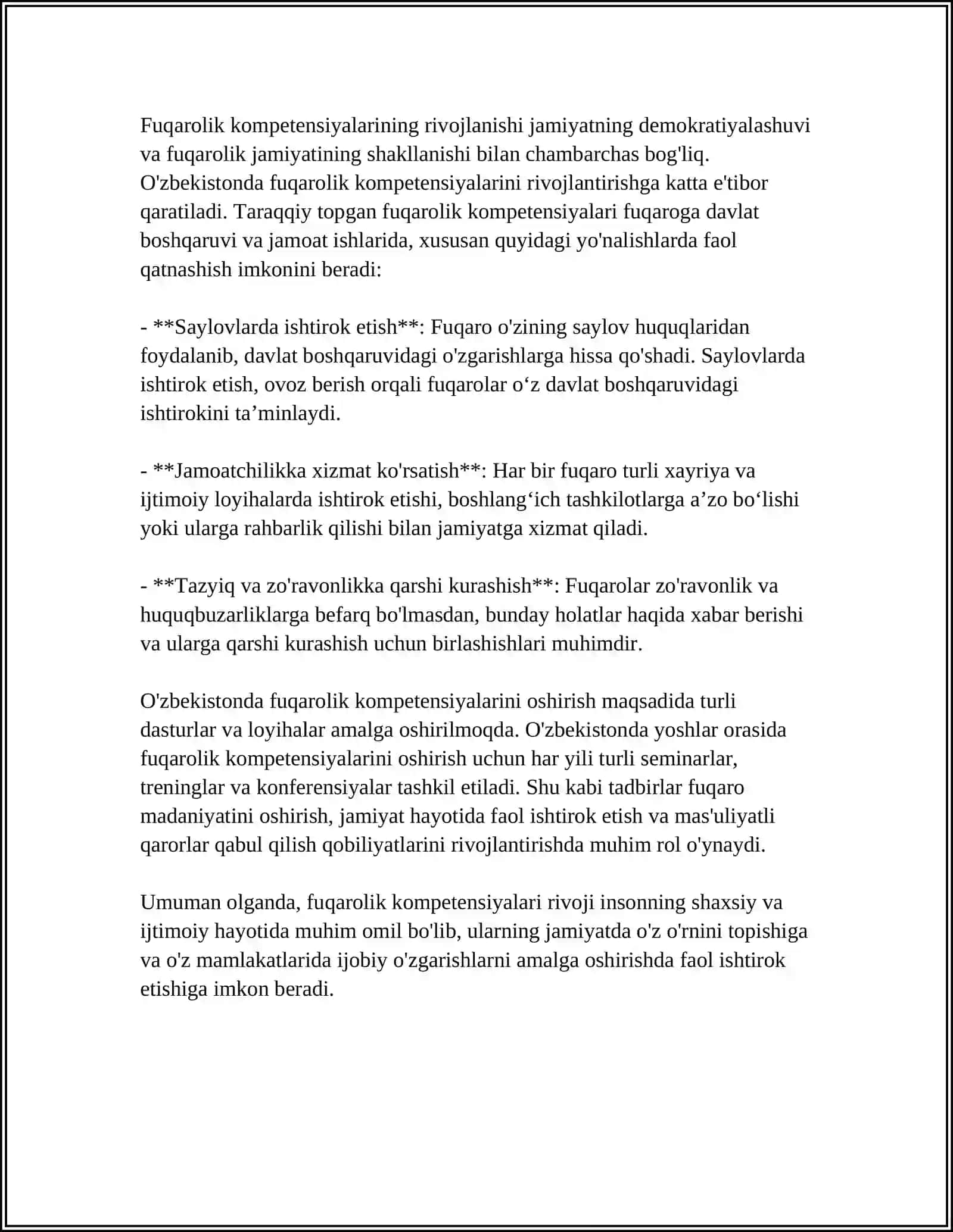 TALABALARDA FUQAROLIK KOMPETENSIYALARINI SHAKLLANTIRISH 4