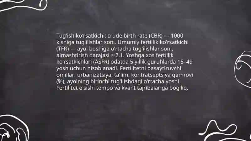 Demografiya.Ijtimoiy soha.Aholi o'sishi 4