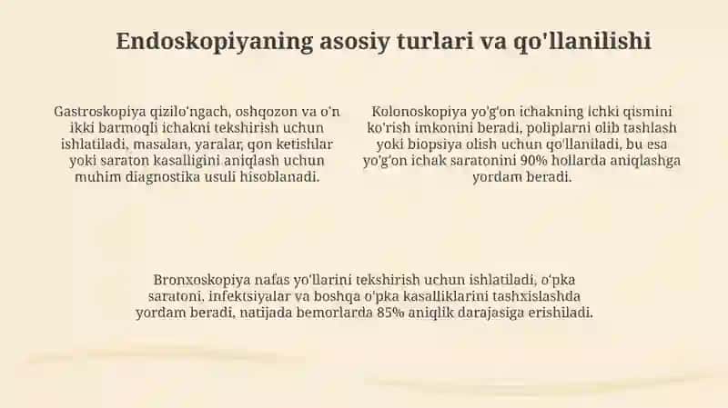 Tibbiyotda endoskopik usullarning qo'llanilishi 4