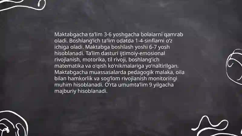 Ta'lim tizimi va siyosati 4