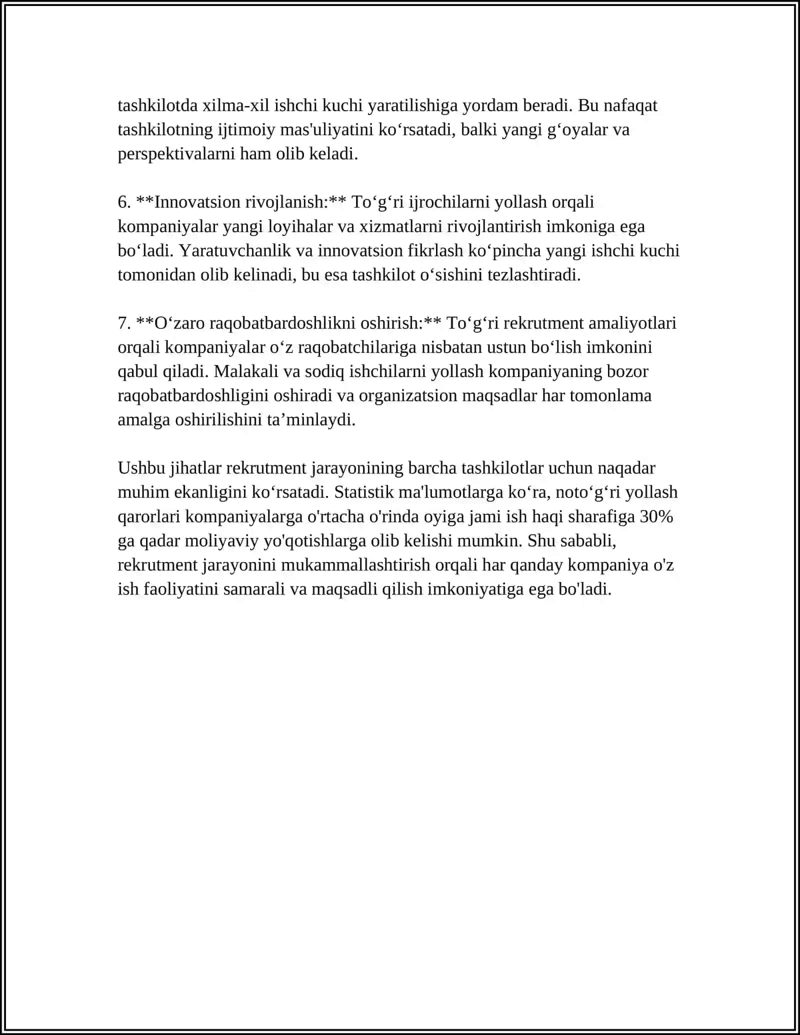 REKRUTMENT FANI ASOSIY TUSHUNCHALARI VA BOSQICHLARI 4
