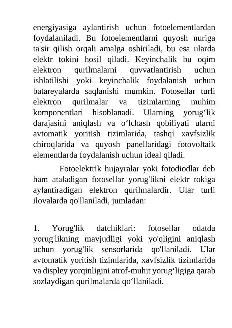 Fotorezistor yordamida xonalarni yoritish chiroqlarini boshqarish 4