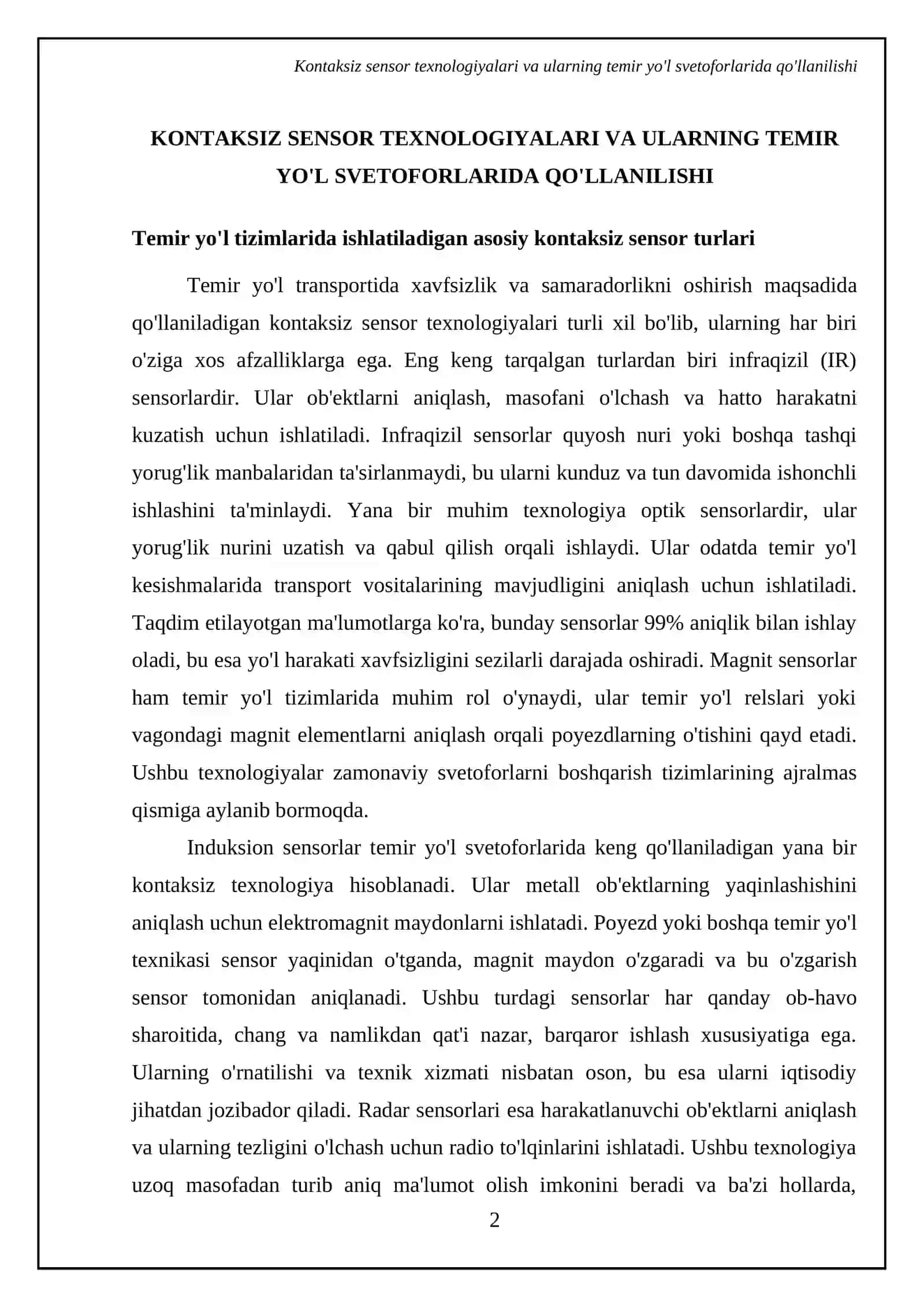 Zamonaviy svetoforlarni boshqarishning kontaksiz modullari temir yo'lda 4