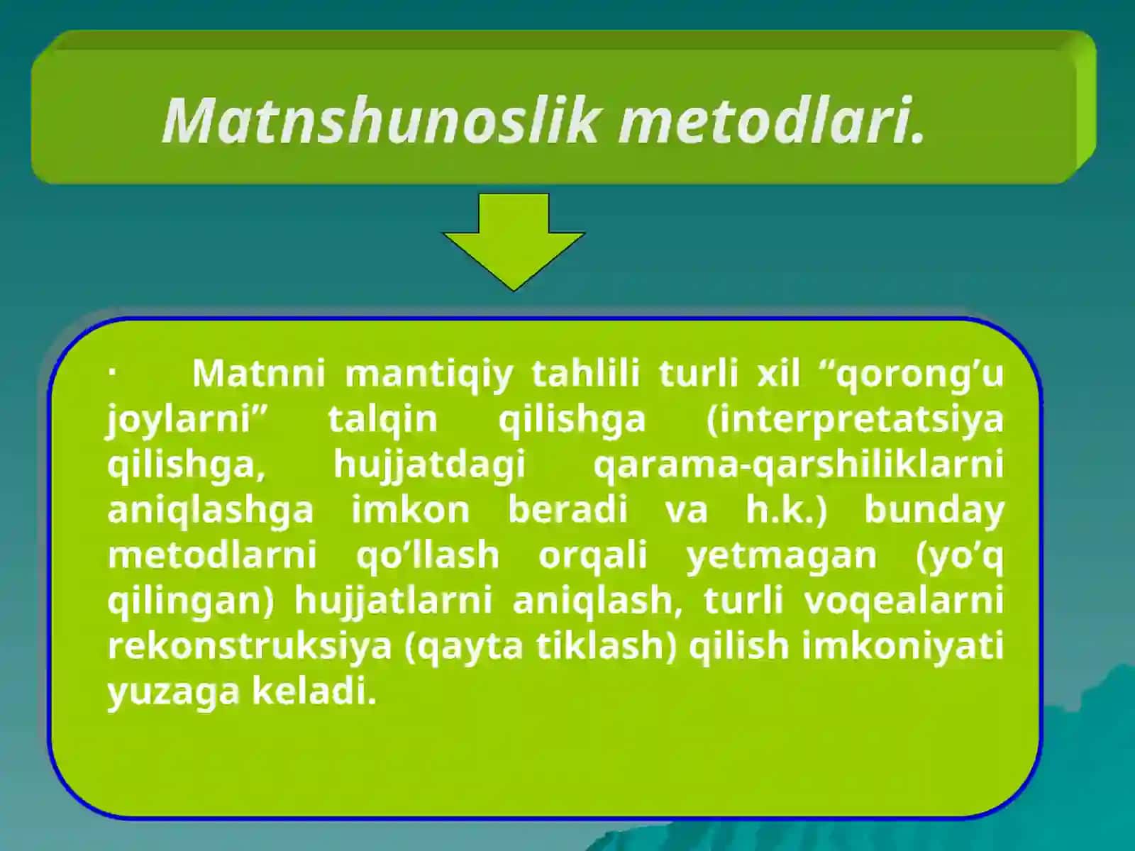 Maxsus tarixiy usullar 4