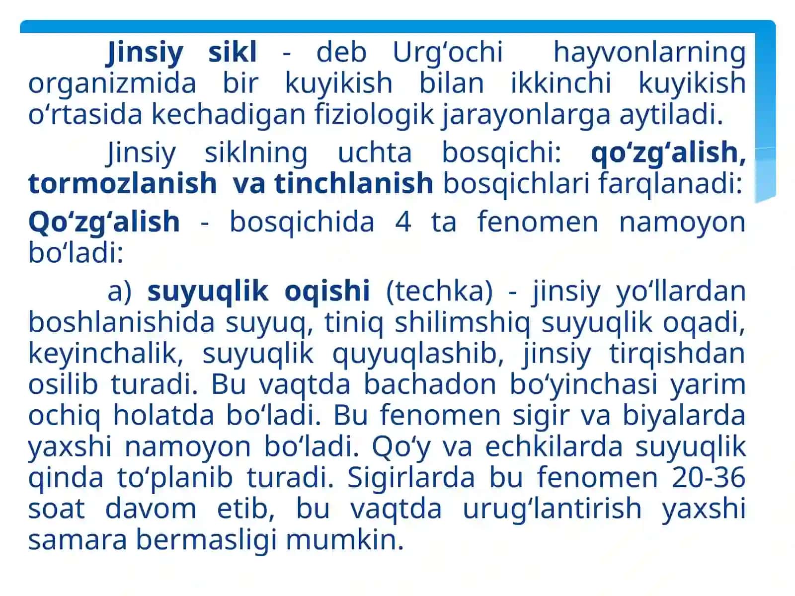 HAYVONLARDA JINSIY SIKL FIZIOLOGIYASI 4