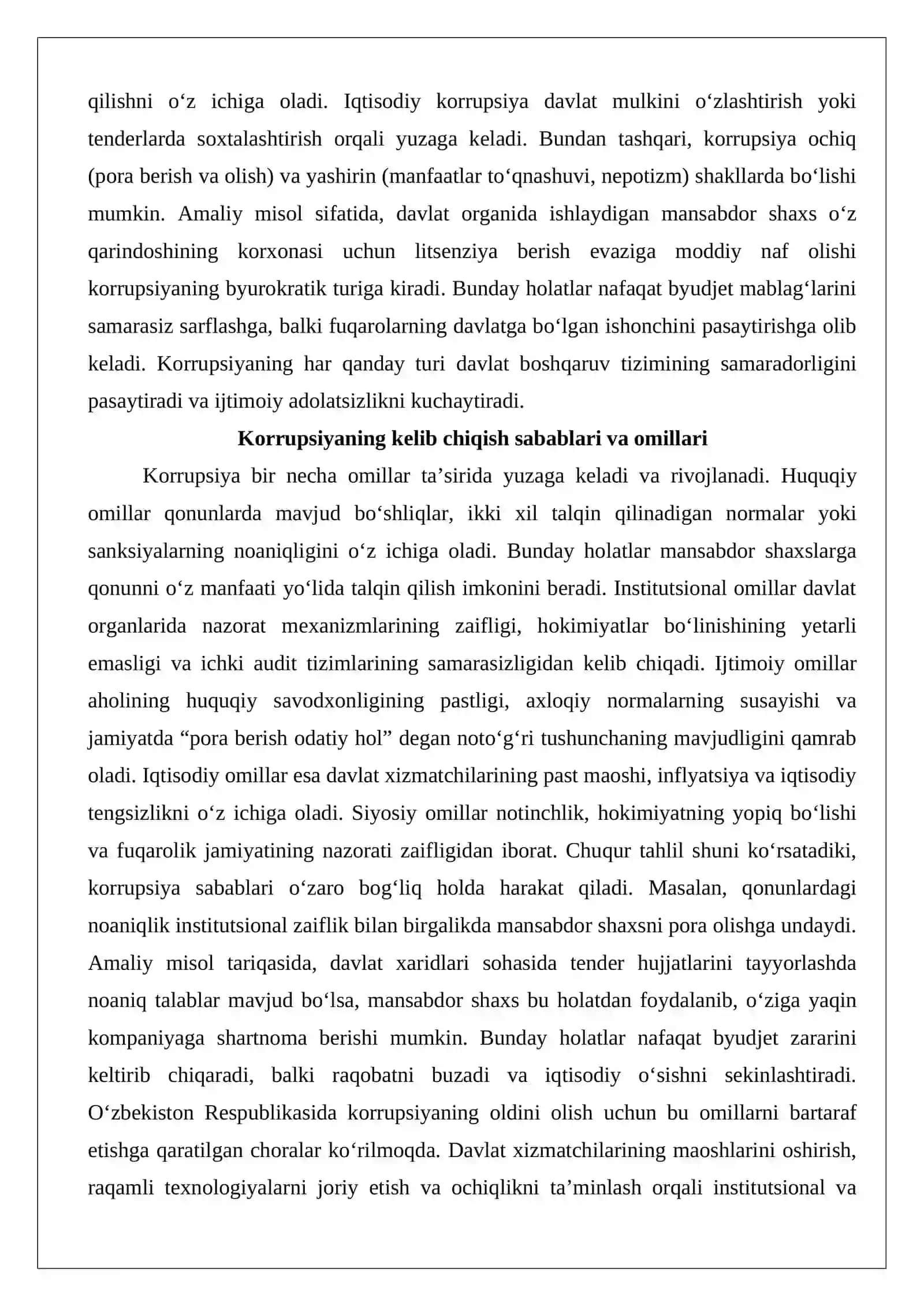 Davlat organlari va tashkilotlari faoliyatida korruptsiya va uning oldini olish choralari: nazariy-huquqiy yondashuv 4