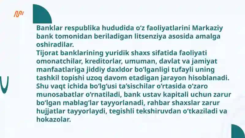 Tijorat banklarinin faoliyatini qayta tashkil etishning iqtisodiy asoslari 4
