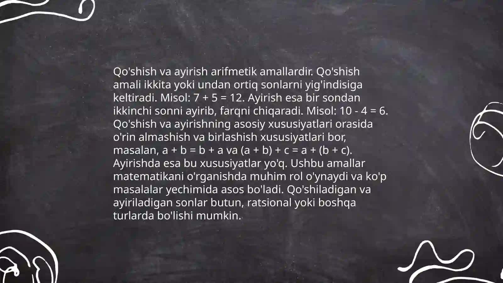 Boshlanğich sinf matematika darsligi predmeti umumiy tahlili 4